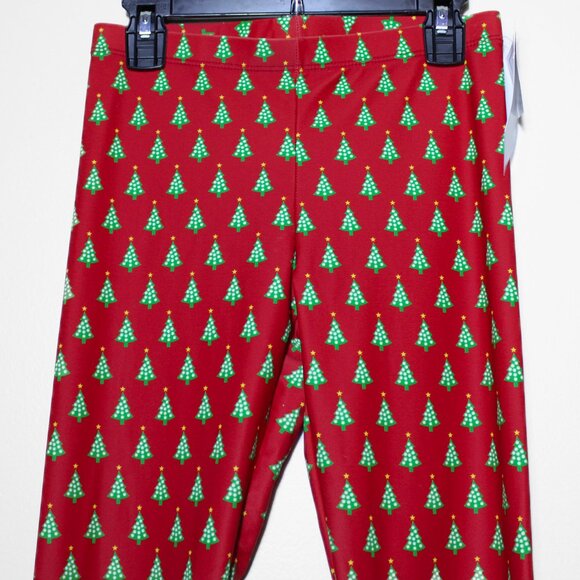 Southwind Apparel Bayside Tights Leggings Christmas Trees Print Athleisure XS - Picture 3 of 5